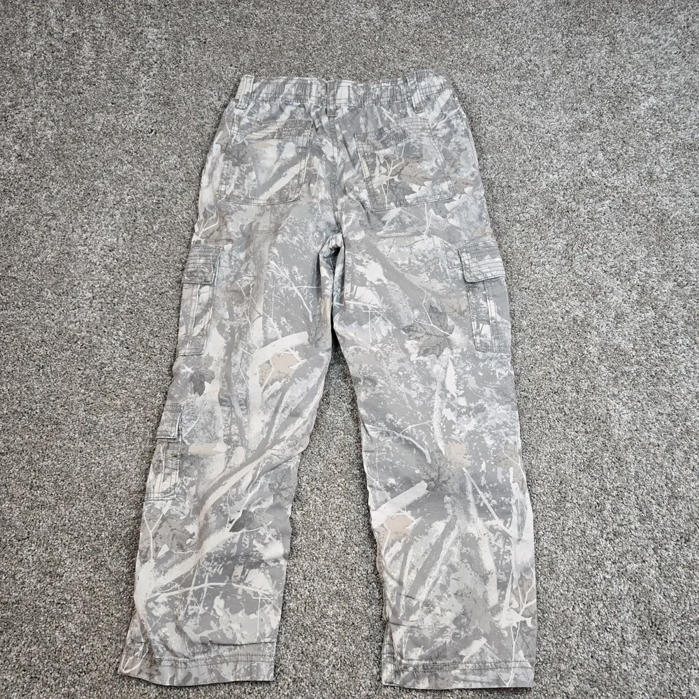 Abercrombie Kids Loose Camouflage Cargo Cotton Pants Boys 9/10 Regular Pull-On
